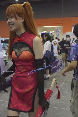 【xxn-339】明日香旗袍cos美女..蕾丝内直接露外面..扶梯弯腰CD